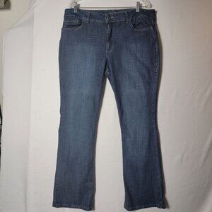 Riders By Lee Jeans Womens 18M Bootcut Mid Rise Mid Rise Med Wash Blue Denim
